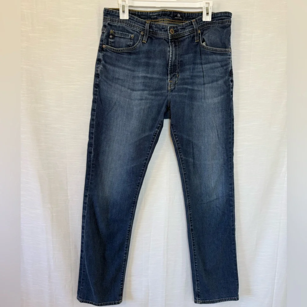 AG Adriano Goldschmied Dark Wash Straight Jeans